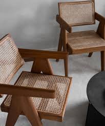 a sunny morning with my two new pierre jeanneret chandigarh armchairs pierrejeanneret jeanneret teak armchair interior furniture decor