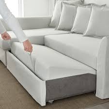 Fb10 les avantages du canapé scandi l fixe : Holmsund Canape Convertible D Angle Orrsta Blanc Gris Clair Ikea