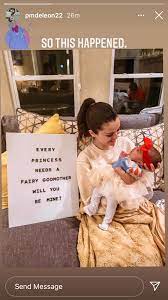 Selena Gomez Is Now Godmother To Her Cousin Priscilla S Baby Girl Aubriella