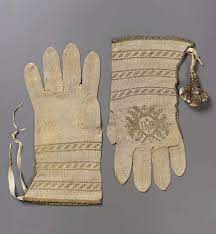 Pair Of Knitted Ecclesiastical Gloves Gloves Vintage Gloves Knitted