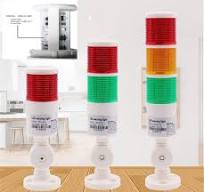 Stack Light LUBAN 3-Tier Industrial Signal Tower Light With Buzzer (12-24V,  IP54 Rated) 24 Volt Led Tower Lights