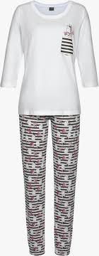 Vivance Dreams Pyjama in schwarz-weiß, schwarz-pink | Witt