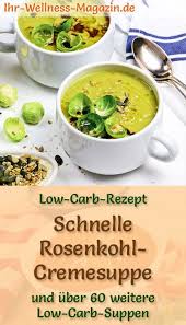 Schnelle Low Carb Rosenkohlcremesuppe Gesundes Einfaches Rezept In 2020 Suppen Rezept Vegetarisch Rosenkohlsuppe Rezepte