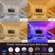 Check spelling or type a new query. Buy Smart Recessed Lighting 4 Inch Rgb Led Recessed Lighting With Warm Cool White Dimmable 10w 800lm Color Changing Recessed Lighting Work With Alexa Google Siri Sync To Music 6 Pack Online In