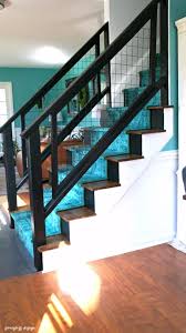 Check out how we turned out outdated oak stair railing into a striking, bold updated home accent. Must See Modern Diy Stair Railing Makeover Tutorial Semigloss Design