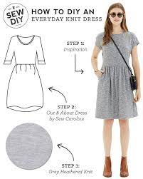 Diy dress knit baby dress knitted baby clothes baby dress patterns sweater crochet pattern this classic pointille knit dress is knit with 100% cashmere yarn. Diy Outfit Everyday Knit Dress Diy Fashion No Sew Sewing Dresses Diy Clothes