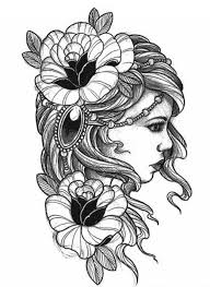 One of the best tattoo studios in india. 1960 Girl With Flowers Tattoo Tattooforaweek Temporary Tattoos Largest Temporary Tattoo Shop Worldwide Tattooforaweek Product Info Roses Yl F33 33