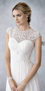 Ella Rosa Be425 Classic Plain Soft Tulle Skirt Lace Bodice With Illusion And Lace Bui Wedding Dresses Kenneth Winston Wedding Dresses Elegant Wedding Dress