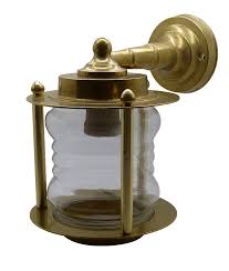 Top quality for your home. Exterior Nautical Style Wall Light In Brass Or Chrome