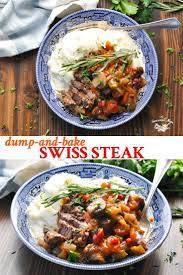 Dump And Bake Swiss Steak Recipe Swiss Steak Crockpot Recipes Slow Cooker Dump And Bake
