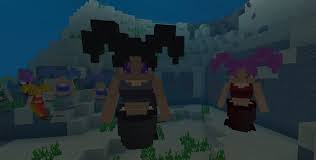This mod gives players mermaid tails when they touch water. Mermaids Addon For Minecraft Pe 1 16 201
