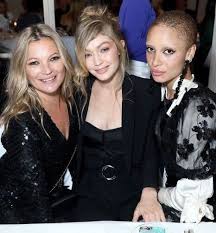Gigi Hadid Edward Enninful Kate Moss And Adwoa Aboah At The Newvogue Celebration In London November 7th