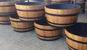 These high quality, decorative wooden half barrels are durable and exude a rustic charm that makes them popular. Wholesale Used Barrels Sa Wine Barrels