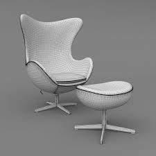 Costco offers chairs in an array of different styles that range from traditional leather club chairs and rocking recliners, to stylish accent chairs in various colors and fabrics. Leather Egg Chair Ottoman Arne Jacobsen Vray Corona Pbr 2k 3 Colors 3d Model 18 Max Obj Fbx Unknown Free3d