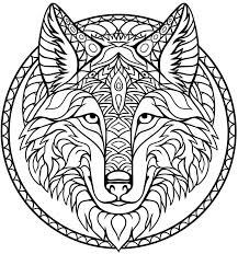 Abstract wolf for adult coloring book. Pin On Kifestok