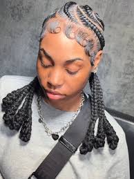 Styles for Extended Feed in Straight Back Braids