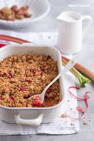 Rhabarber Crumble Vegan Gesund Glutenfrei Nicest Things Rhabarbercrumble Rezepte Essen