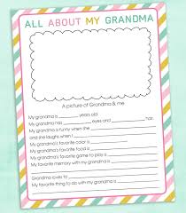 Birthday Card For Grandmother By Kids Free Mother S Day Questionnaire Printable Lil Luna Grandma Birthday Card Mother S Day For Grandma Grandmas Mothers Day Gifts