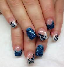 50 Blue Nail Art Designs Cuded Gel Nail Art Designs Blue Nail Art Designs French Nail Designs