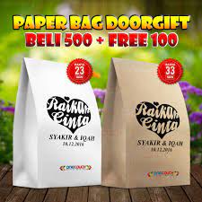 Welcome board / canvas photo untuk majlis perkahwinan. 5s Paper Bag Kahwin Doorgift Bag Kahwin Murah Siap Cetak Nama Pengantin 5 X 8 13cm X 20cm Shopee Malaysia