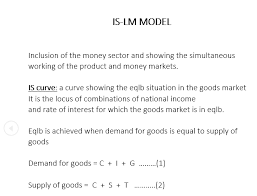 Is Lm Model Economics Notes Economics Savings And Investment