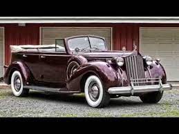 1939 Packard Twelve Convertible Sedan V12 Youtube Classic Cars Trucks Vintage Cars Old Classic Cars
