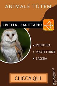Qual E L Animale Totem Del Sagittario Totem Guida Animale Civetta Sagittario Astrologia Segnizodiacali Totem Animali Civetta