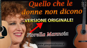 Accordi chitarra spartiti tab e testo della canzone quello che le donne non dicono di fiorella mannoia 1000note. Quello Che Le Donne Non Dicono Originale Arpeggio Di Chitarra E Accordi Youtube