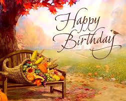 Happy thanksgiving birthday, leaves & pumpkins car…. Fall Birthday Wishes Thanksgiving Ecard Blue Mountain Ecards