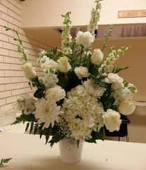 Same day flower delivery phoenix has a wide selection of funeral, casket and sympathy flowers. All White Sympathy Vase In Scottsdale Az The Flower Cart