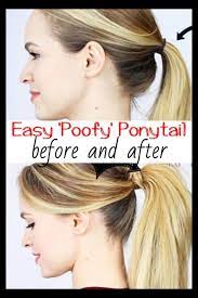 Tip A Better And Sassier Poofy Ponytail In Less Than 5 Minutes Clever Diy Ideas Ponytail Trick Ponytail Hairstyles Easy Ponytail Hairstyles Tutorial