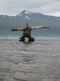 The Tromso Inukshuk Love These Want To Try My Hand In A Rock Person For My Garden Inukshuk Outdoor Sculpture Stone Art