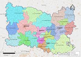 Carte géographique, touristique et plan de l'oise, 60, beauvais le splaf oise. Liste Des Intercommunalites De L Oise Wikipedia