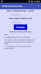 Of course, when the data changes, for example you use a ups of larger capacity, or the power of your computer is lower, the backup time can be different. Download Ups Battery Backup Time Calculator Free For Android Ups Battery Backup Time Calculator Apk Download Steprimo Com