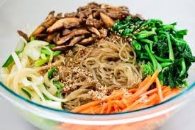Dwenjang jigae $ 11.99 stew with tofu, onions, zucchini, mushroom, jalapeno. Japchae Stir Fried Glass Noodles Recipe Korean Bapsang