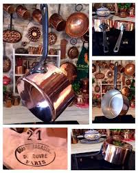 Grands Magasins Du Louvre Paris 4 5qt 8 5 French Hammered Copper Pan Pot Ebay Kitchen Jewelry Nespresso French Kitchen