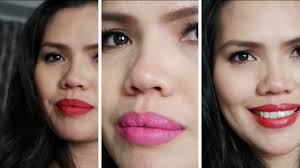 Lips lipstick powder matte lipsticks by color sensational. Maybelline Powdermattes Technically Pink Noir Red And Cherry Chic Review Youtube