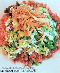 If you'd like to order something from the standard menu, fajitas are a good choice. Copycat Cheesecake Factory Mexican Tortilla Salad Salad Dressing Recipes Delicious Salads Salad Recipes