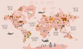 Pink Colors World Map Wallpaper Girly Room Decor Wall Poster Etsy World Map Wallpaper Pink Wallpaper Laptop Map Wallpaper