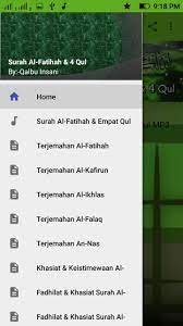 Surah Al Fatihah 4 Qul For Android Apk Download