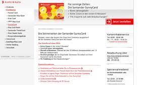 Make an appointment at your branch. Santander Sunnycard Kreditkarte Erfahrungen Bewertungen
