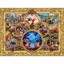 Smaller pieces permit a larger number of pieces on a smaller surface. Disney Classics Collage 1500 Piece Collage Jigsaw Puzzle Spilsbury