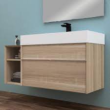 Maybe you would like to learn more about one of these? Ensemble De Meuble Et Vasque L 110 X H 50 X P 45 Cm Chene Bruges Space Leroy Merlin