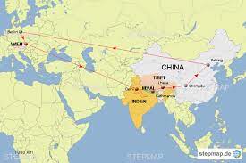 Auf weltkarte.com finden sie eine vielfalt von links zu kostenlosen online weltkarten, landkarten und stadtplänen aus aller welt. Stepmap Indien Nepal Tibet Ubersichtskarte Landkarte Fur Deutschland