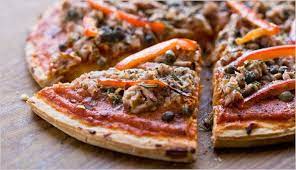 Pizza Marinara With Tuna And Capers Recipe Recipe Weight Watcher Pizza Recipe Recipes Healthy Pizza Recipes