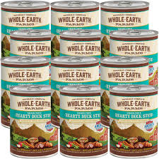 All of the ingredients used in whole earth farms formulas are wholesome and healthy for dogs to consume. Whole Earth Farms Grain Free Hearty Duck Stew Canned Dog Food 12x12 7 Oz On Sale Entirelypets