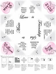 The Template I Used To Create The Personalized Cootie Catcher Fortune Teller Wedding Invitations Diy Wedding Invitations Free Wedding Templates