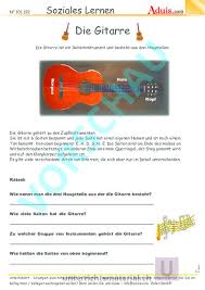 Arbeitsblatt Instrumente Musik Gemischte Themen