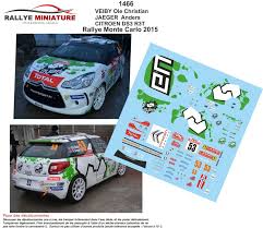 Passend zu einigen neuen sportlichen abläufen passt auch der streckenverlauf, der im vergleich zur los geht es am donnerstagabend (21. Aufkleber 1 18 Ref 1466 Citroen Ds3 R3t Veiby Rallye Aufbau Carlo 2015 Wrc Ebay