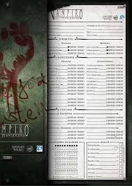 Vtm Character Sheets 3rd Edition White Wolf Storytellers Vault